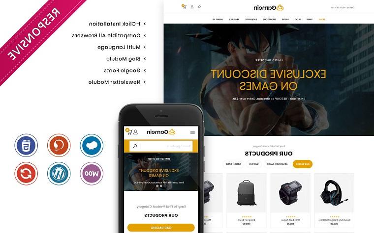 Spectacular Gamein WooCommerce Theme